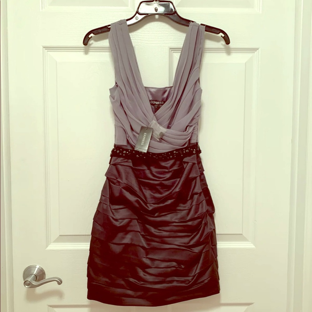 Express grey dress